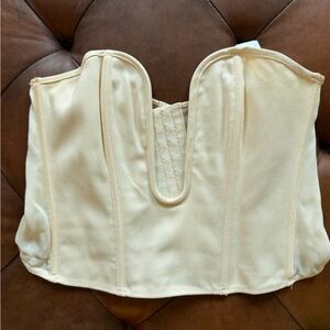 Zara Strapless Sweetheart Bustier in Cream